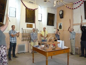 Demonstrating bell ringing