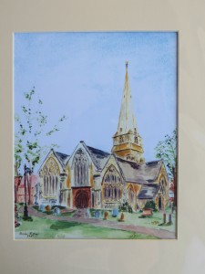 Painting of Cheltenham Minster